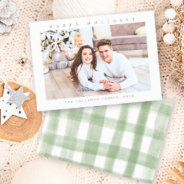 Glada högtider Modern Minimal Foto Julkort