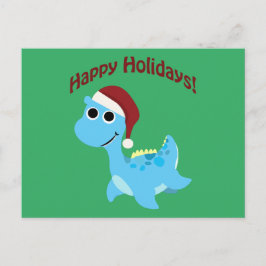 Glada högtider! Söt Nessie Helg Vykort