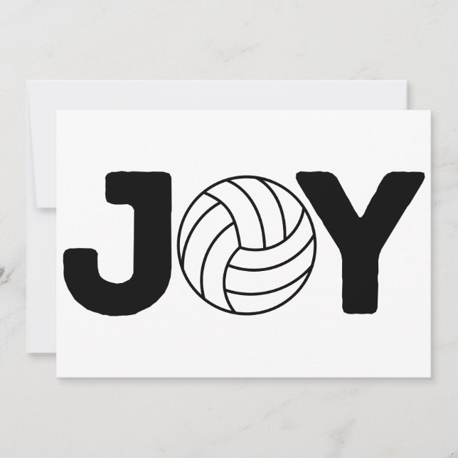 Glada högtider volleyboll julkort (Framsida)