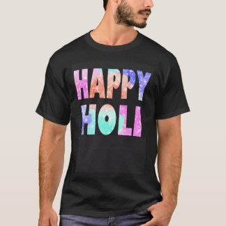 Glada Holi-festivaloutfit för kvinnor barn män fam T Shirt