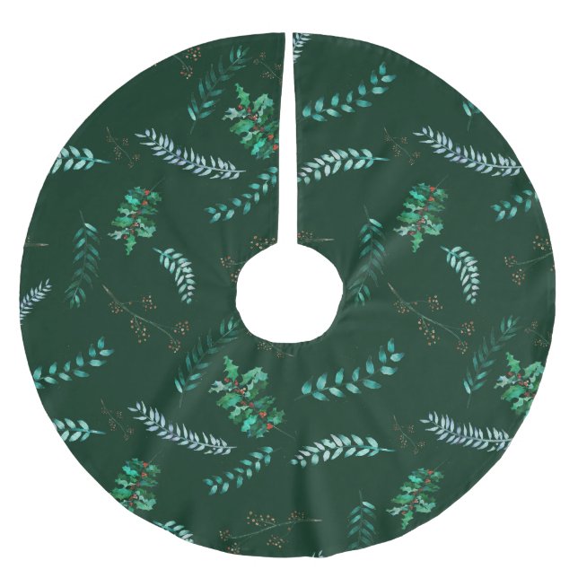 Glada Hollyblad Julgransmatta Borstad Polyester (Framsidan)