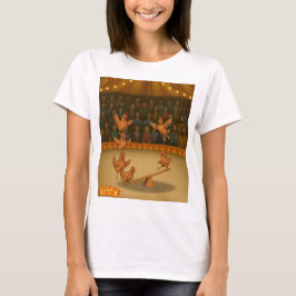 Glada höns akrobattrupp t shirt