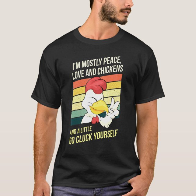 Glada Höns Älskare T Shirt (Framsida)