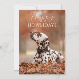 Glada Howlidays Hund Foto Jul Julkort