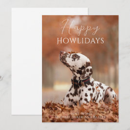 Glada Howlidays Hund Foto Jul Julkort
