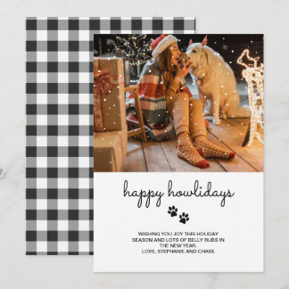 Glada Howlidays Husdjur Foto Julkort