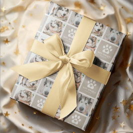Glada Howlidays Söt Foto Grid Hund Jul Presentpapper