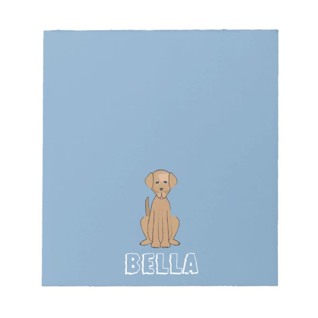 Glada hundar Brun hund Anteckningsblock (Framsida)