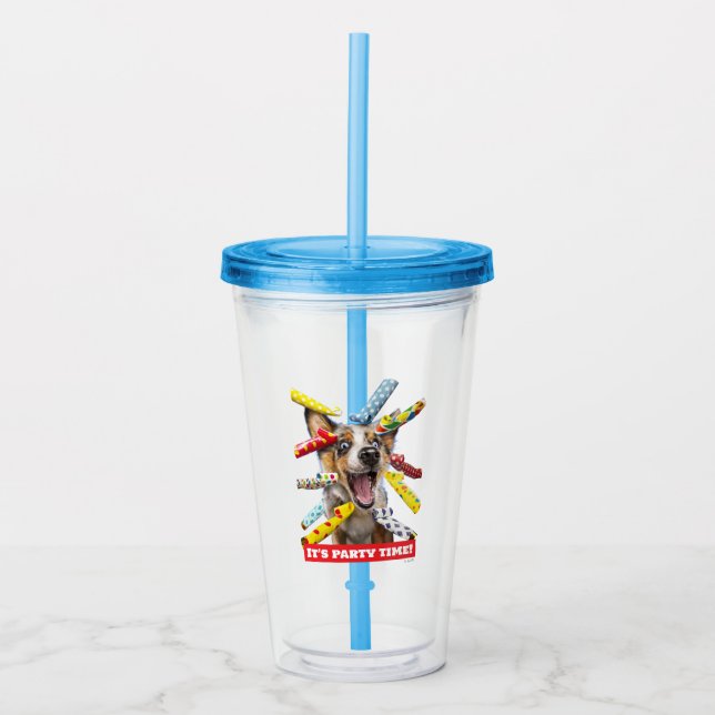 Glada Hundfest Tjutare Take Away Mugg (Framsida)