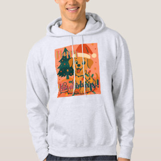 Glada Hurildagar! Roliga Jultomte Hund Hoodie