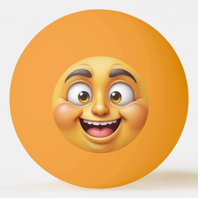 Glada Ilska-Emojier Pingisboll (Framsidan)