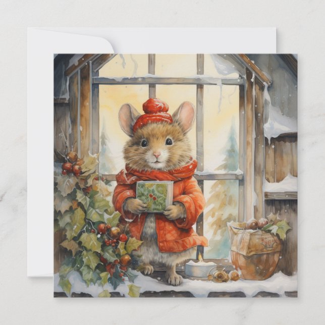 Glada Jingle: Hjärtliga Hälsningar Julkort (Framsida)