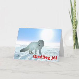Glada Jul - Fjellräv Helgkort