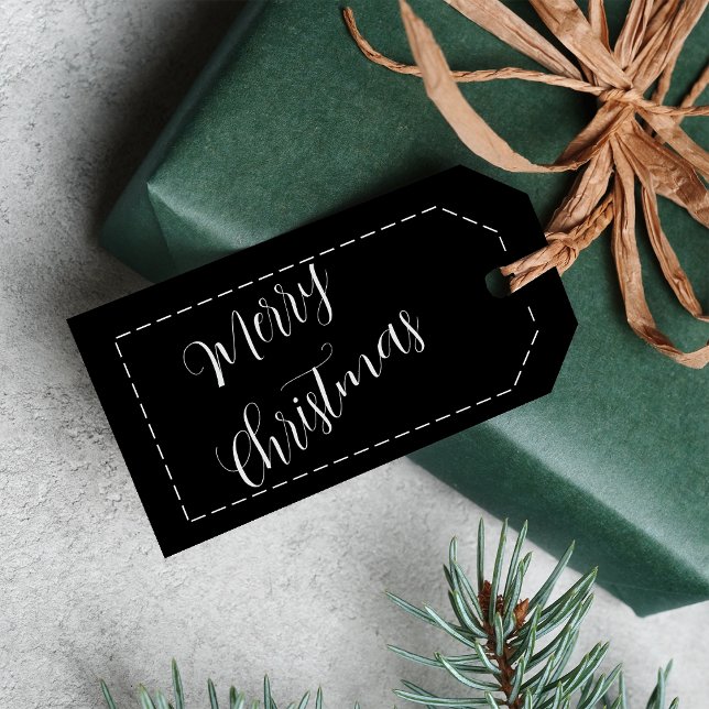 Glada jul-gåvor Anpassat namn Minimalistisk Presentetikett (Skapare uppladdad)