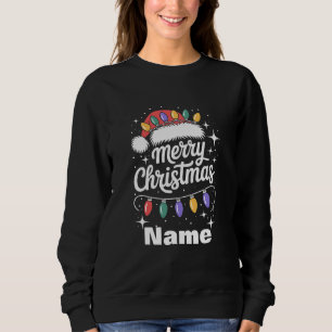 Glada julen Ljus Tomte Hatt Personlig Gåva T Shirt