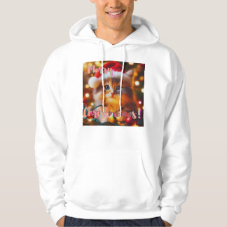 Glada julkat-tar! Katt Hoodie