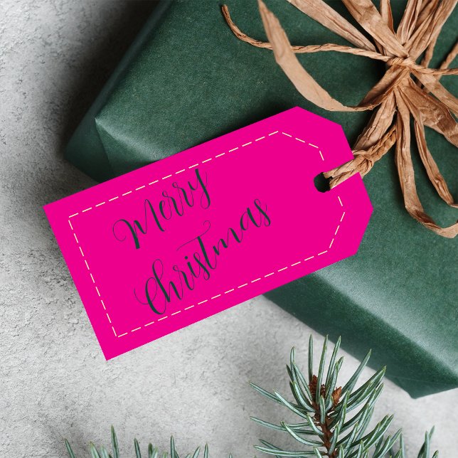 Glada julklappar Anpassat namn Minimalistisk Presentetikett (Skapare uppladdad)