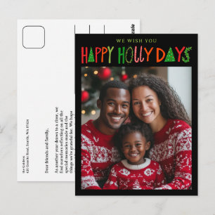 GLADA JULLÖRDAGAR Jul Jul CUSTOM Foto Vykort