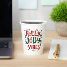 Glada julstämningar julpapperkopp