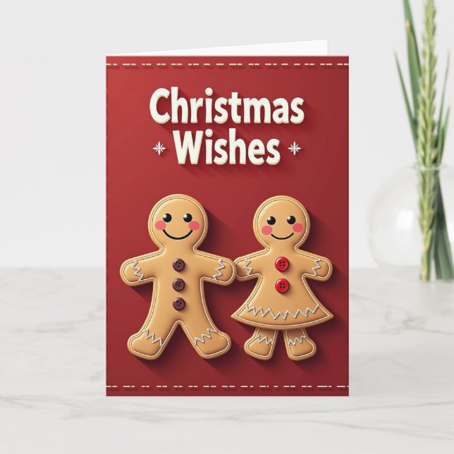 Glada kakfigurer kort (Framsida)