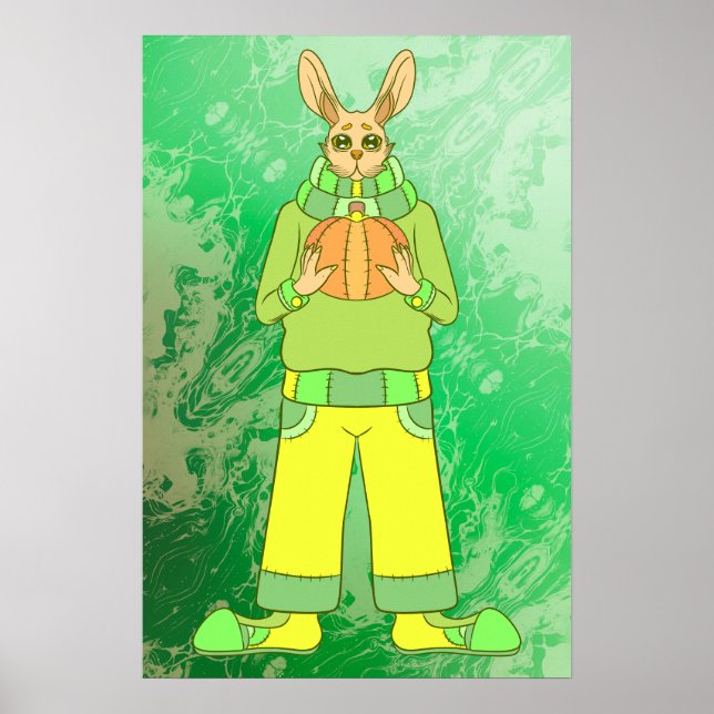 Glada Kaninen Poster (Framsidan)