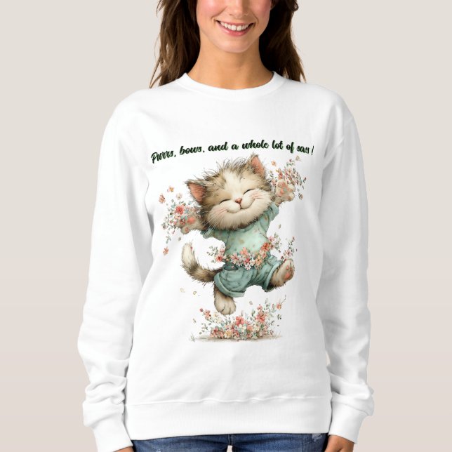 Glada katten  t shirt (Framsida)