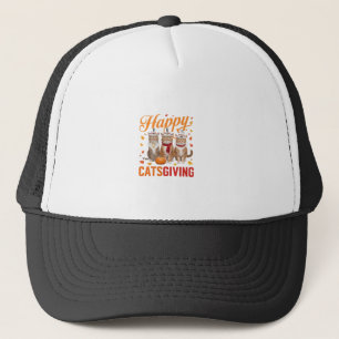Glada Kattgavrar Katter Halloween Thanksgiving Kat Keps