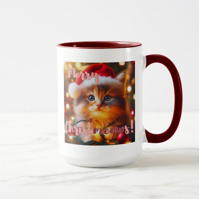 Glada kattjul! Katt Mugg (Höger)