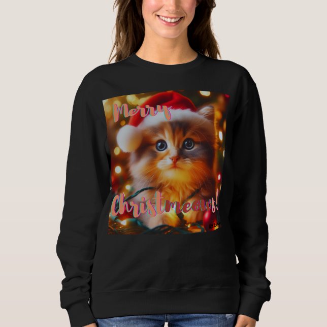 Glada kattjul! Katt  T Shirt (Framsida)