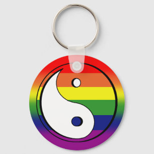 GLADA Keychains - Ying Yang 02 Nyckelring