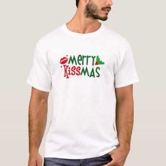 Glada Kissmas manar T-tröja T-shirt