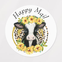 Glada Ko-post  Etiketter