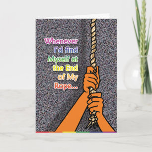 Glada kort - avsluta av rep