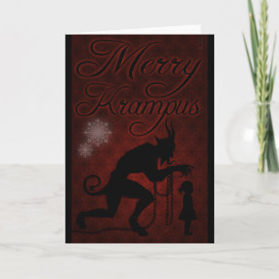 Glada Krampus Helgkort