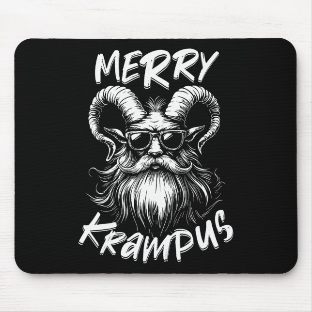Glada Krampus Mythiska Barn Mäns Jul Skräck  Musmatta (Framsidan)