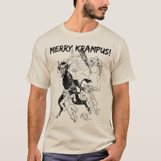 Glada Krampus! Utslagsplats. Rolig julT-tröja Tee Shirt