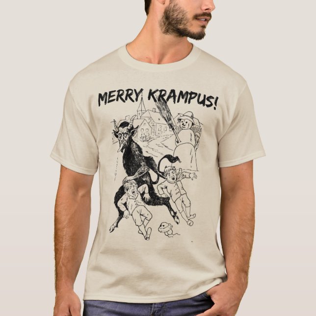 Glada Krampus! Utslagsplats. Rolig julT-tröja Tee Shirt (Framsida)