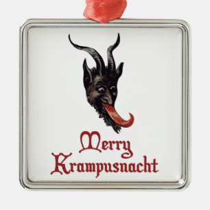 Glada Krampusnacht Julgransprydnad Metall
