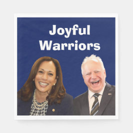 Glada krigare Harris och Walz Pappersservett