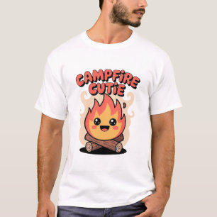 Glada lägereldsstämningar Rolig Camping T Shirt