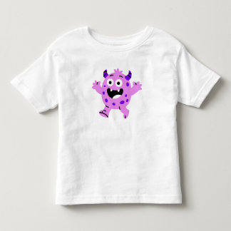Glada lila monsterbarn t shirt