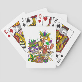 Glada Mardi Gras spelkort