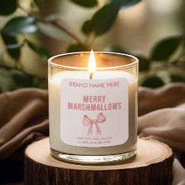 Glada Marshmallows | Moderna Ljusstickar Etiketter