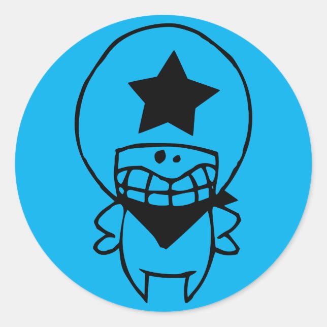 GLADA MONSTER ANPASSNINGSBAR Klistermärke (Framsida)