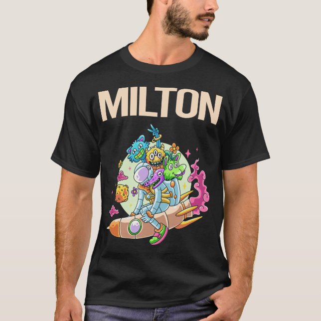 Glada Monster - Milton T Shirt (Framsida)