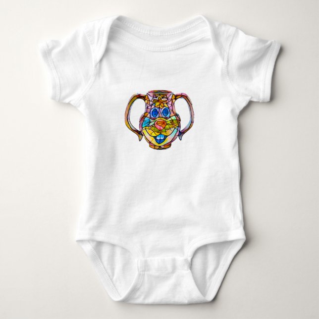 Glada Mugg Baby-svit T Shirt (Framsida)