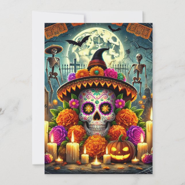 Glada Musdunkar Halloween  Inbjudningar (Framsida)