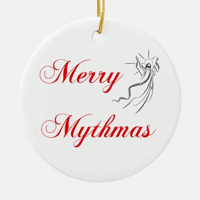 Glada Mythmas Julgransprydnad Keramik (Framsidan)