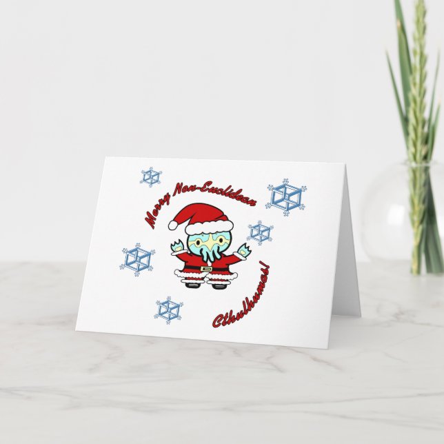 Glada Non-Euclidean Cthulhumas Helgkort (Framsida)