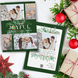 Glada nya föräldrar Prydnad 4 foto Högtidskort Julkort